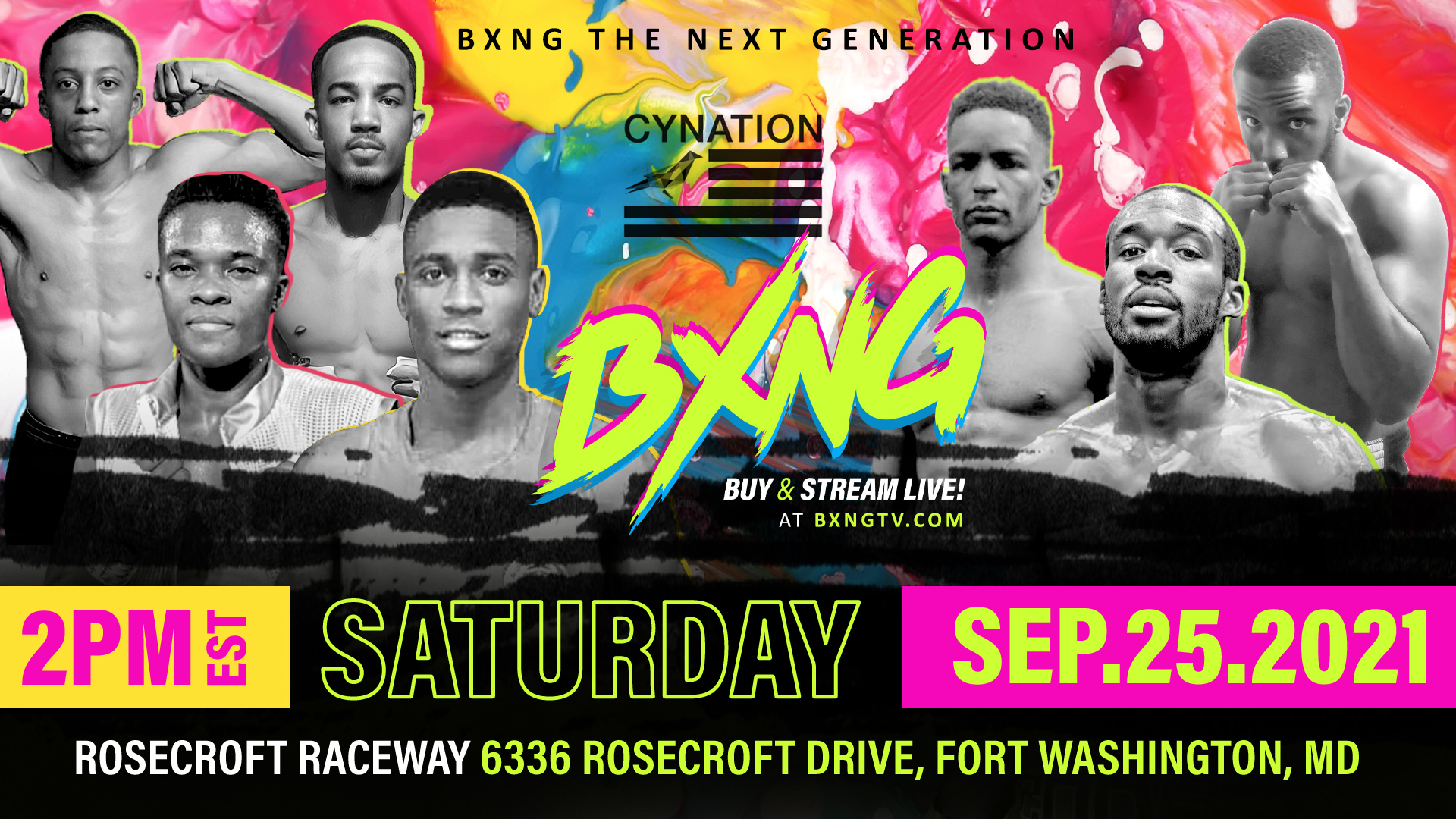 BXNG Presents Cynation Sports PROMOTIONS Show , 9/25 Live From Fort Washington