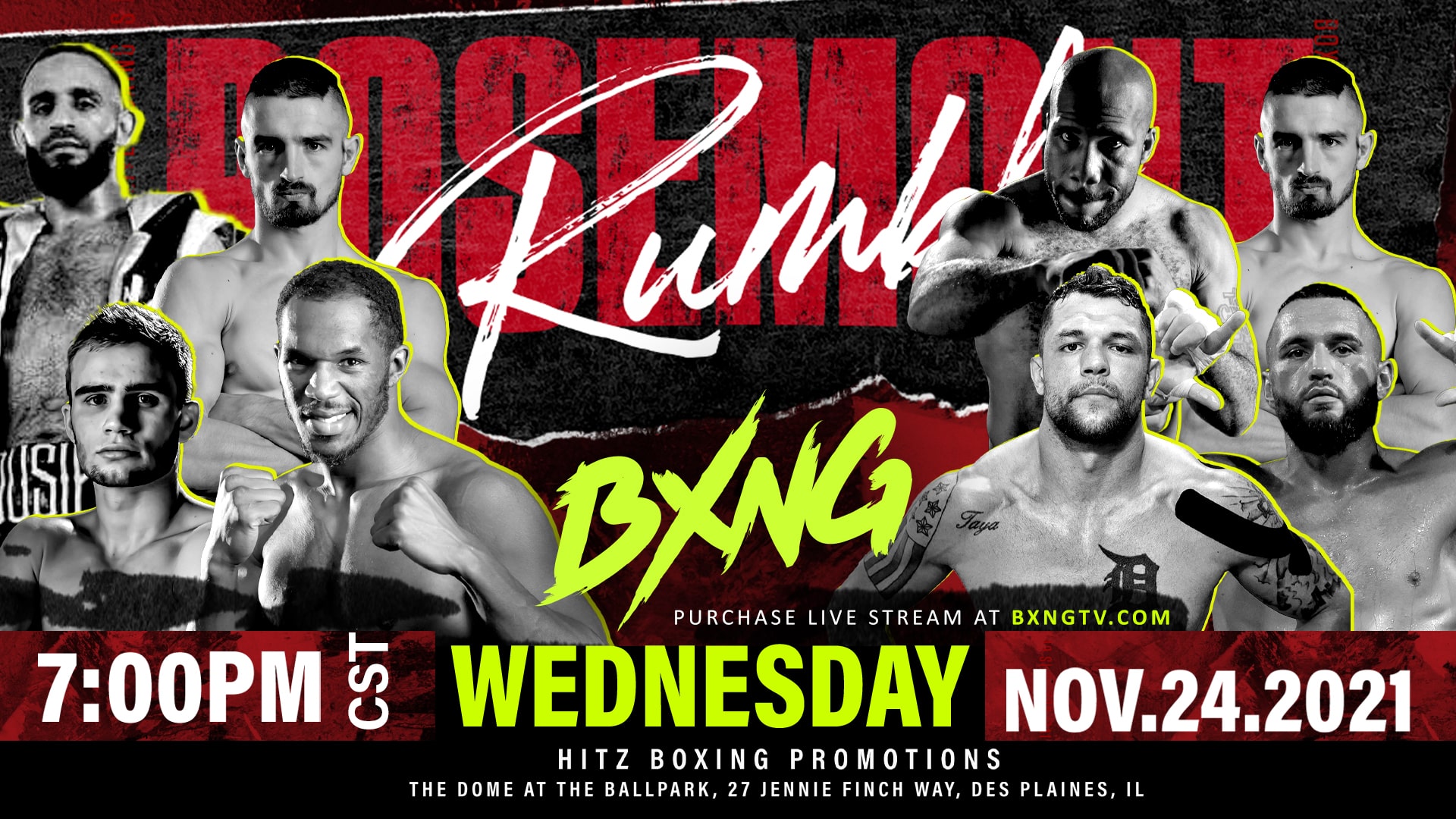 BXNG Presents Hitz Boxing Promotions Show, Live from Illinois 11/24