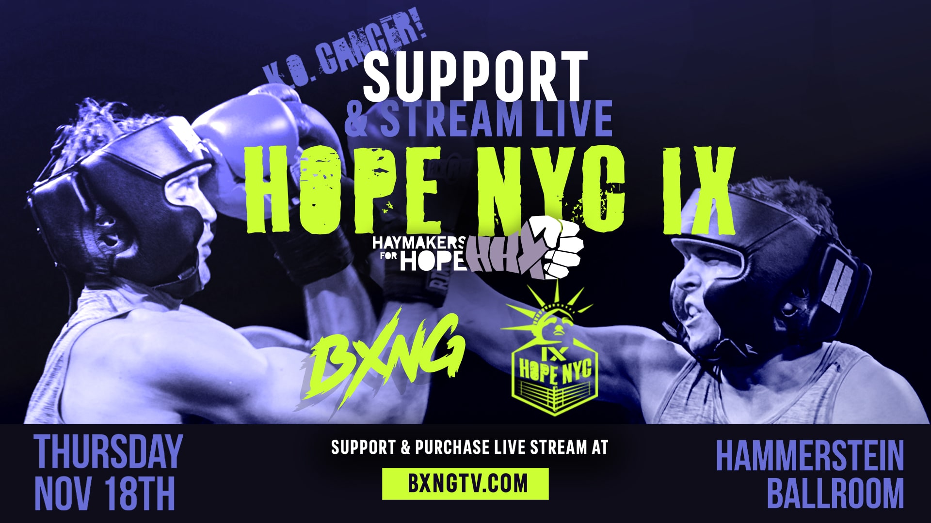 Haymakers for Hope Hope NYC IX BXNG