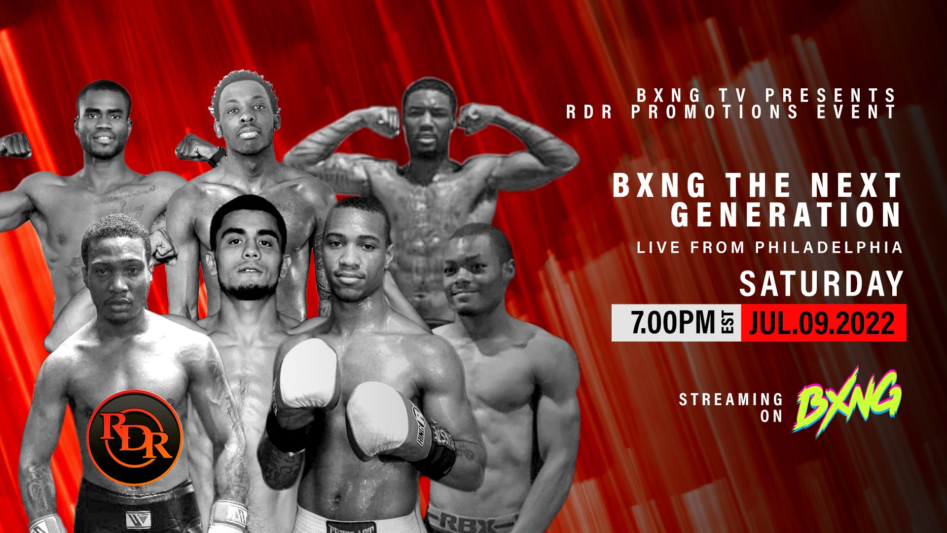 BXNG TV Presents RDR Boxing Event Live Stream 07/09/22