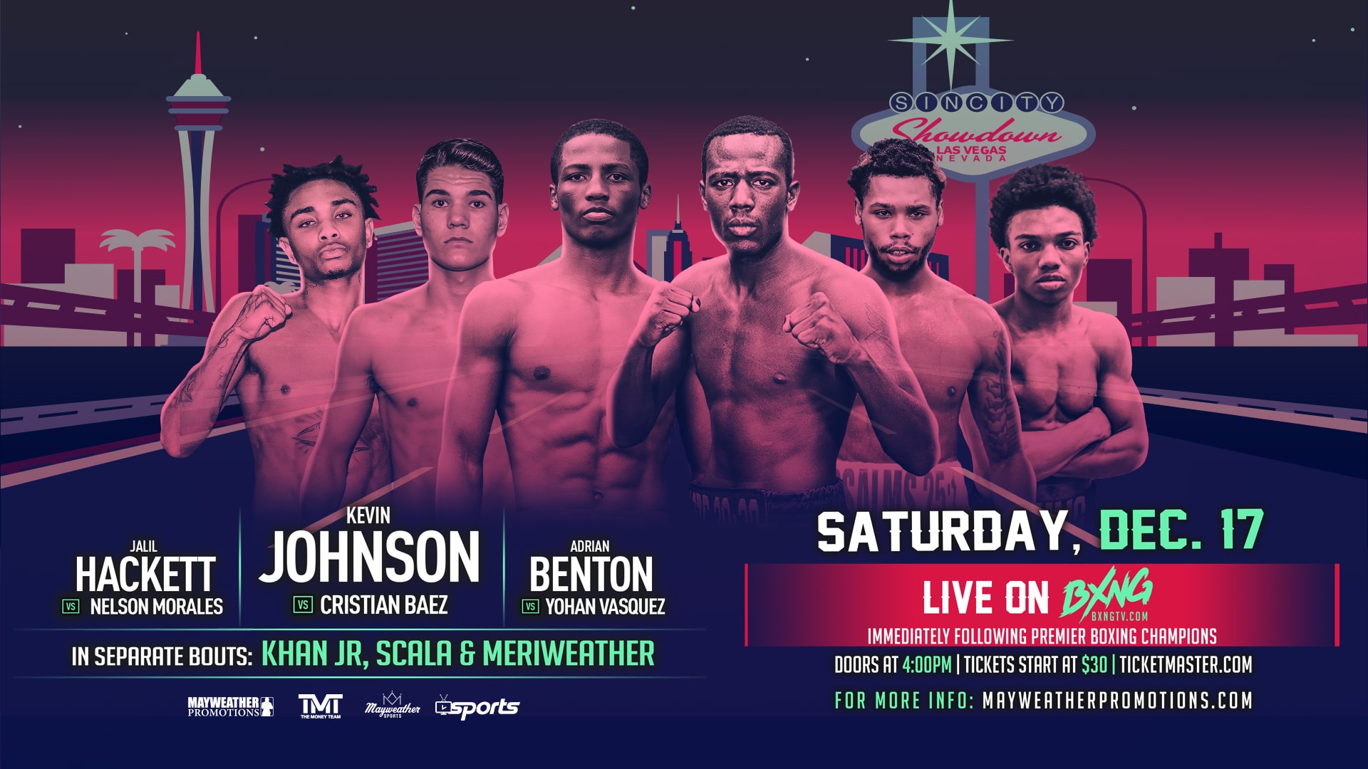 BXNG TV and Mayweather Promotions Presents SIN CITY SHOWDOWN Show Live Stream 12/17/22