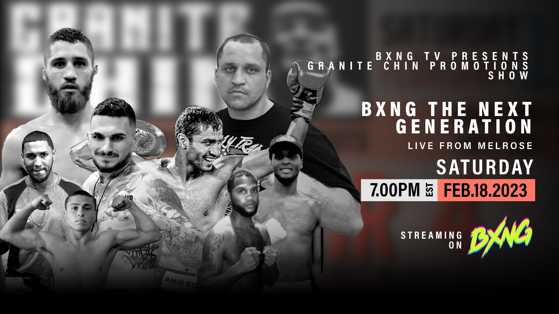 BXNG TV Presents Granite Chin Promotions Show Live Stream 02 18 23