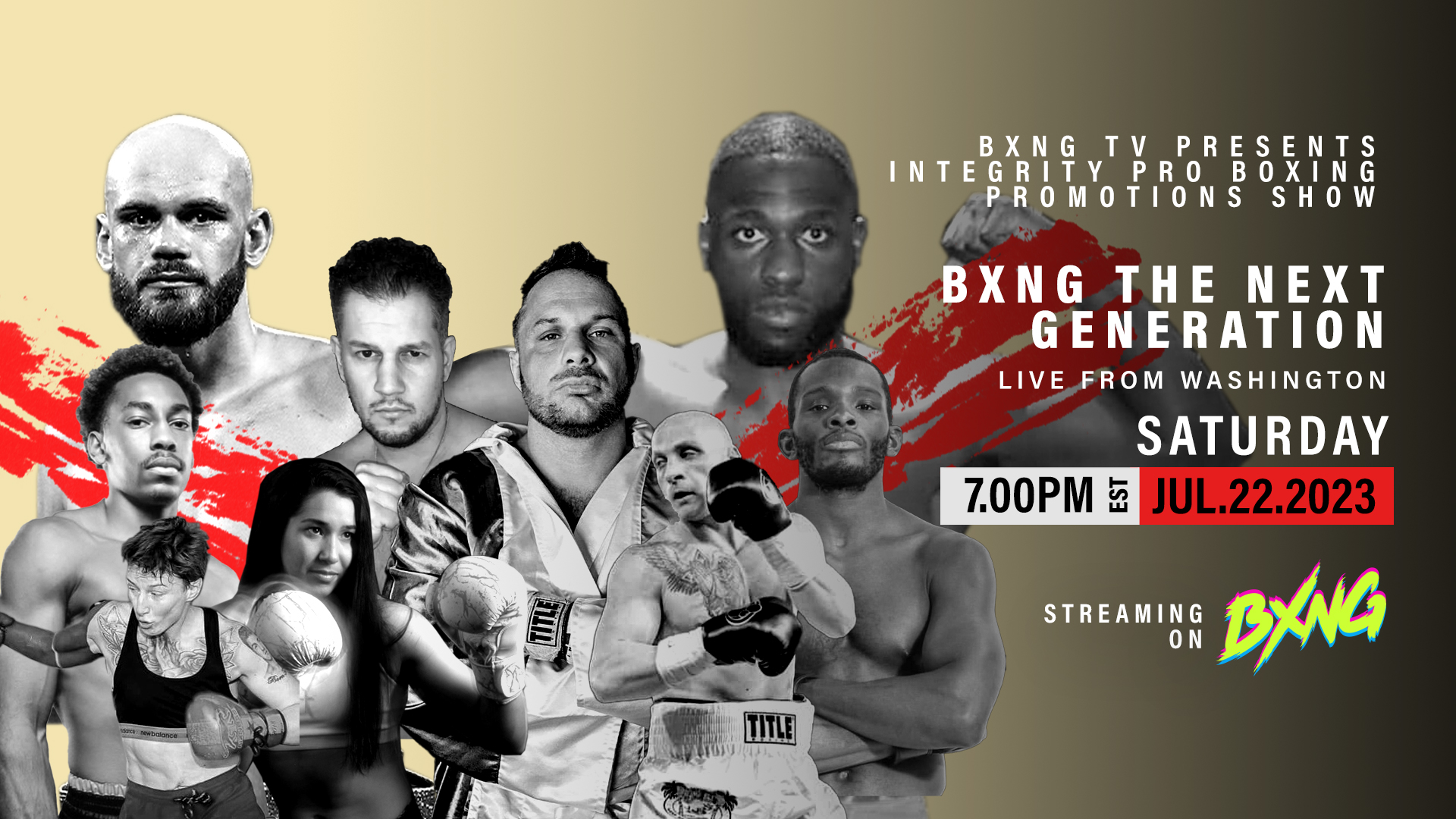 BXNG TV Presents Integrity Pro Boxing Promotions Show Live Stream 07/22/23 