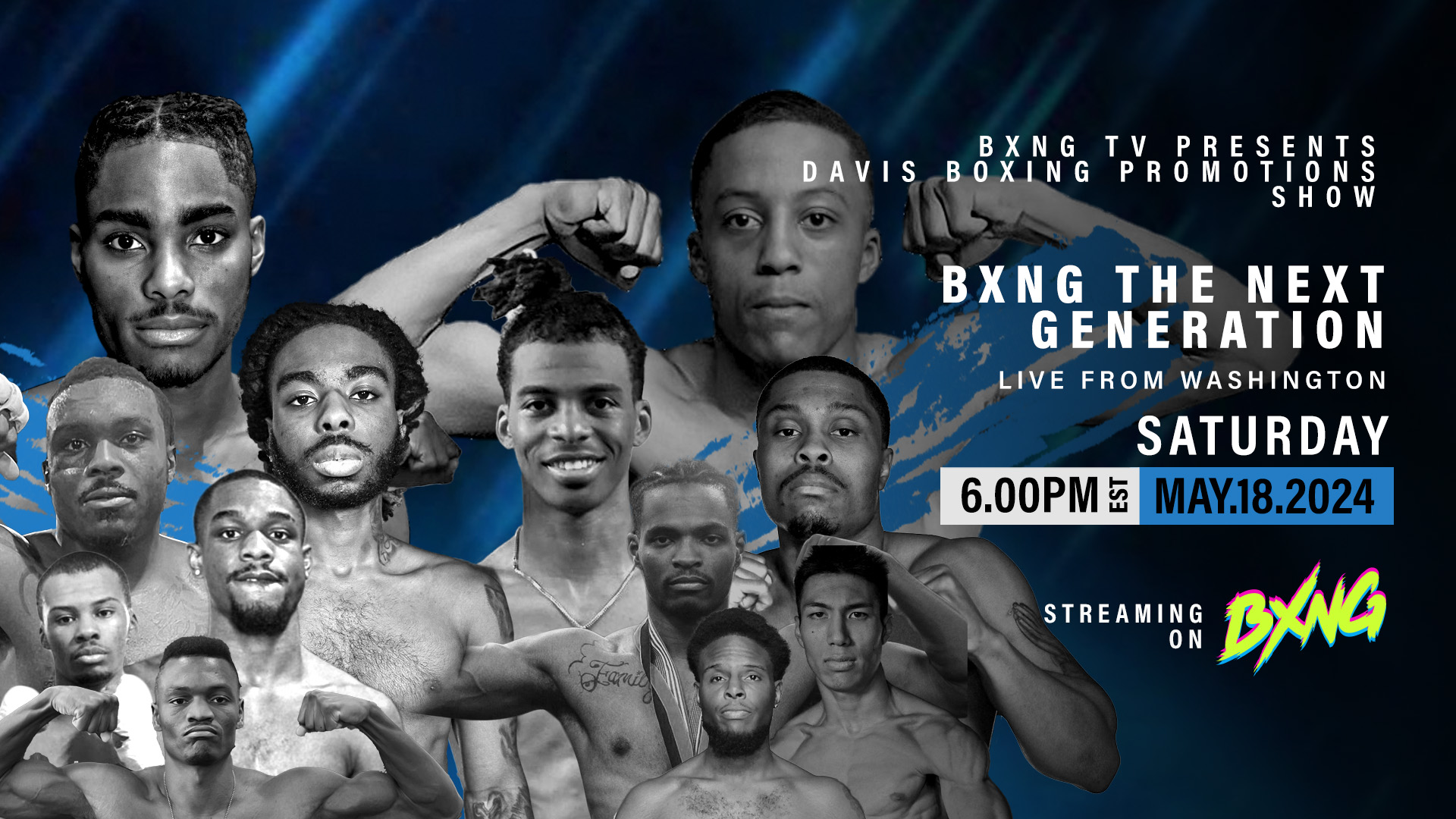 BXNG TV Presents Davis Boxing Promotions Show Live Stream 05/18/2024 - BXNG